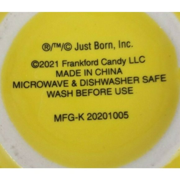 2021 Just Born Frankford Candy Candy Yellow Peeps Coffee Cup 3.5" Tall - Picture 7 of 7